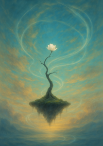 Xieyi・The Rootless Tree:100 Verses-Verse 38#408– Daoist-inspired Xieyi painting artwork