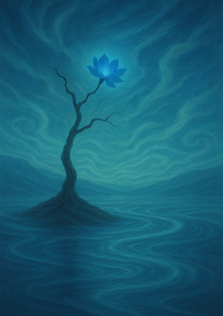 Xieyi・The Rootless Tree:100 Verses-Verse 39#291– Daoist-inspired Xieyi painting artwork