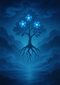 Xieyi・The Rootless Tree:100 Verses-Verse 41#469– Daoist-inspired Xieyi painting artwork