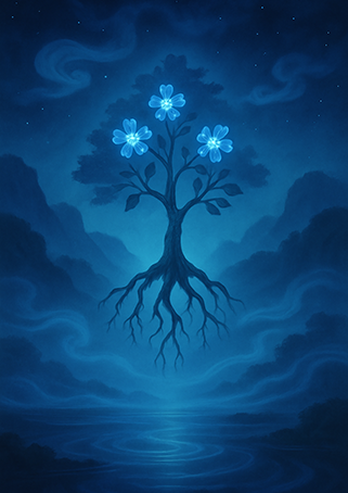 Xieyi・The Rootless Tree:100 Verses-Verse 41#469– Daoist-inspired Xieyi painting artwork