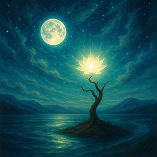 Xieyi・The Rootless Tree:100 Verses-Verse 42#534– Daoist-inspired Xieyi painting artwork