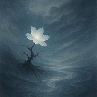 Xieyi・The Rootless Tree:100 Verses-Verse 45#522– Daoist-inspired Xieyi painting artwork