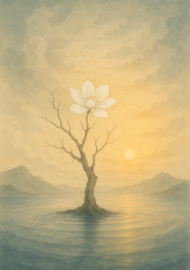 Xieyi・The Rootless Tree:100 Verses-Verse 46#430– Daoist-inspired Xieyi painting artwork