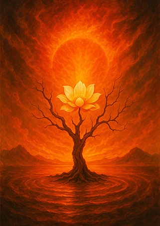 Xieyi・The Rootless Tree:100 Verses-Verse 47#501– Daoist-inspired Xieyi painting artwork