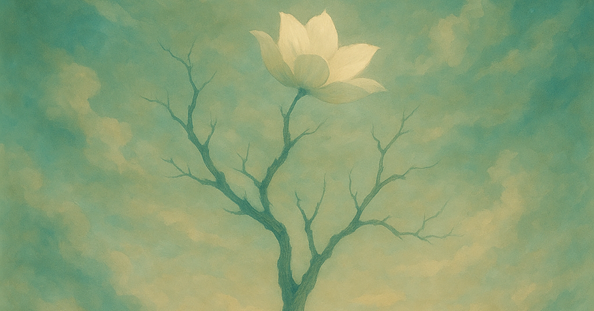 Rootless_Tree_100Verses#5・Enlarged image of the painting