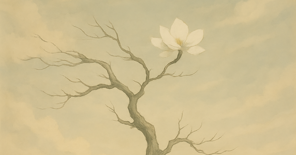 写意画・無根樹100首-第50首#304の拡大イメージ