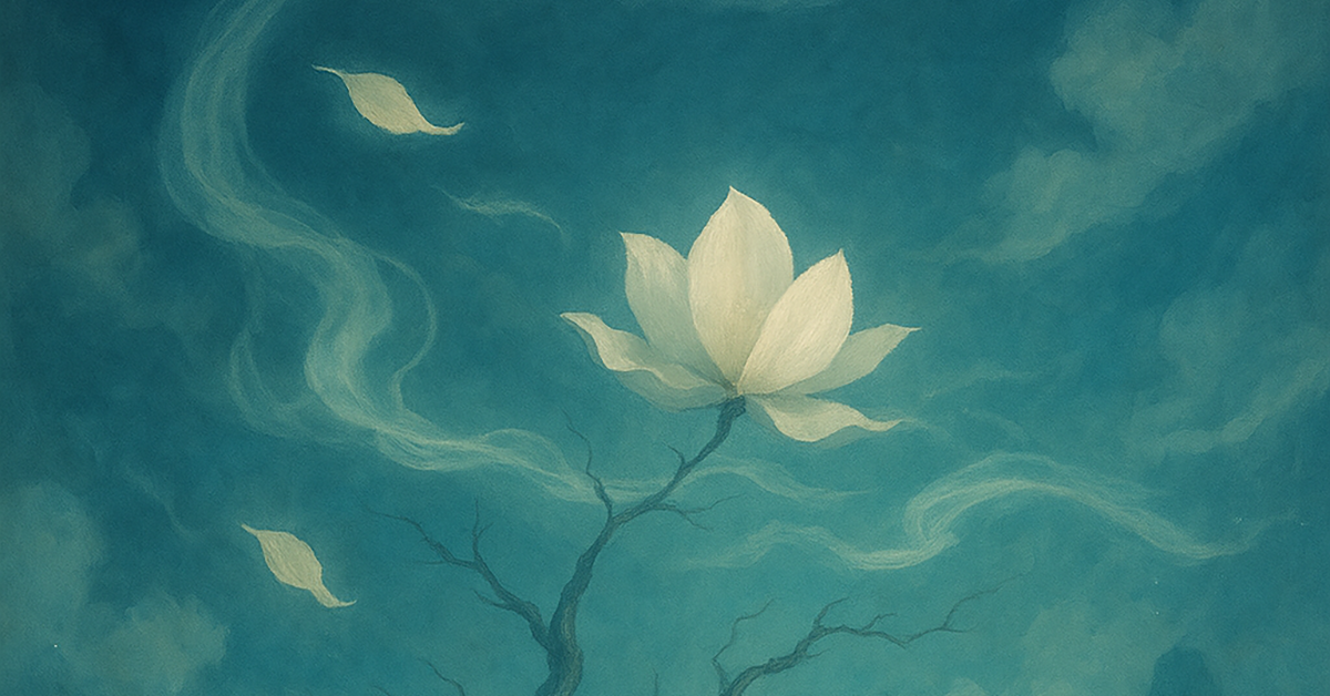 写意画・無根樹100首-第51首#344の拡大イメージ