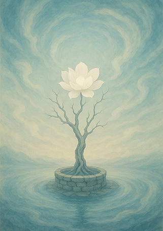 Xieyi・The Rootless Tree:100 Verses-Verse 52#292– Daoist-inspired Xieyi painting artwork