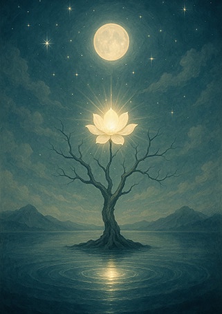 Xieyi・The Rootless Tree:100 Verses-Verse 53#374– Daoist-inspired Xieyi painting artwork