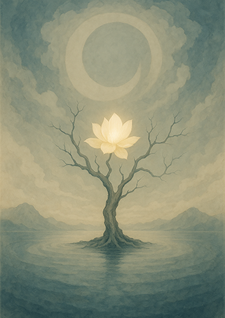 Xieyi・The Rootless Tree:100 Verses-Verse 54#328– Daoist-inspired Xieyi painting artwork