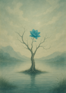 Xieyi・The Rootless Tree:100 Verses-Verse 56#332– Daoist-inspired Xieyi painting artwork