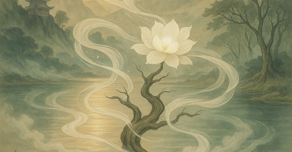 写意画・無根樹100首-第58首#366の拡大イメージ