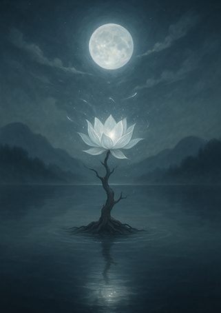 Xieyi・The Rootless Tree:100 Verses-Verse 61#488– Daoist-inspired Xieyi painting artwork