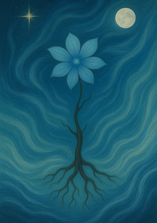 Xieyi・The Rootless Tree:100 Verses-Verse 63#569– Daoist-inspired Xieyi painting artwork