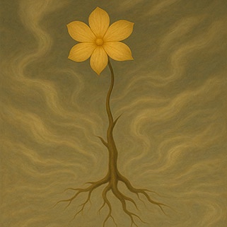 写意画・無根樹100首-第64首#507– 道(タオ）の哲理詩に基づく写意画アート作品