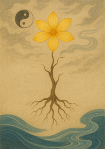 Xieyi・The Rootless Tree:100 Verses-Verse 64#559– Daoist-inspired Xieyi painting artwork