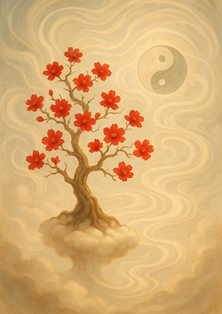 Xieyi・The Rootless Tree:100 Verses-Verse 65#563– Daoist-inspired Xieyi painting artwork