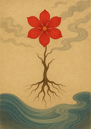 Xieyi・The Rootless Tree:100 Verses-Verse 65#567– Daoist-inspired Xieyi painting artwork