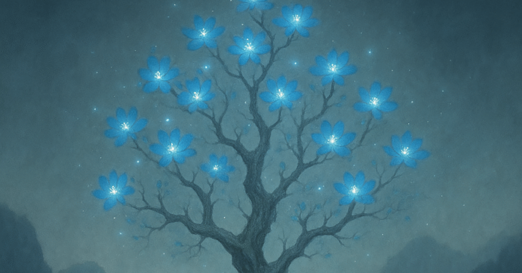 写意画・無根樹100首-第66首#424の拡大イメージ