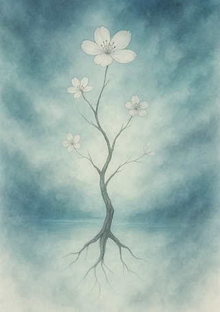 Xieyi・The Rootless Tree:100 Verses-Verse 68#572– Daoist-inspired Xieyi painting artwork