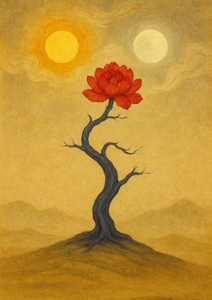 Xieyi・The Rootless Tree:100 Verses-Verse 78#480– Daoist-inspired Xieyi painting artwork