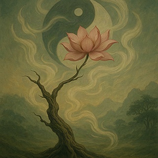 Xieyi・The Rootless Tree:100 Verses-Verse 80#524– Daoist-inspired Xieyi painting artwork