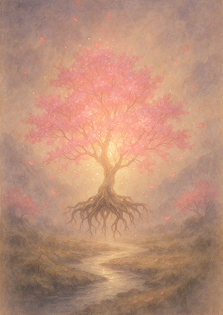 Xieyi・The Rootless Tree:100 Verses-Verse 82#416– Daoist-inspired Xieyi painting artwork