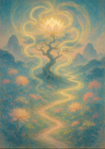 Xieyi・The Rootless Tree:100 Verses-Verse 88#315– Daoist-inspired Xieyi painting artwork