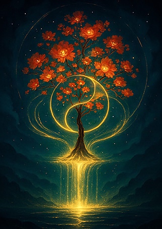 Xieyi・The Rootless Tree:100 Verses-Verse 88#358– Daoist-inspired Xieyi painting artwork