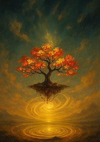 Xieyi・The Rootless Tree:100 Verses-Verse 88#361– Daoist-inspired Xieyi painting artwork