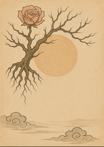 Xieyi・The Rootless Tree:100 Verses-Verse 88#389– Daoist-inspired Xieyi painting artwork
