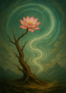 Xieyi・The Rootless Tree:100 Verses-Verse 90#301– Daoist-inspired Xieyi painting artwork