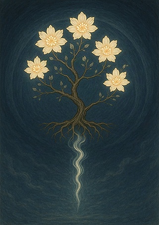 Xieyi・The Rootless Tree:100 Verses-Verse 91#349– Daoist-inspired Xieyi painting artwork