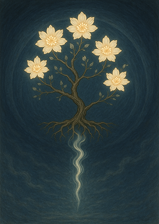 Xieyi・The Rootless Tree:100 Verses-Verse 91#349– Daoist-inspired Xieyi painting artwork