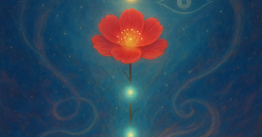 写意画・無根樹100首-第92首#297の拡大イメージ