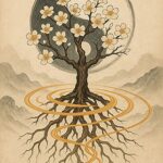 写意画・無根樹100首-第94首#364– 道(タオ）の哲理詩に基づく写意画アート作品