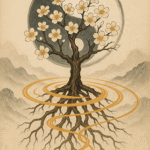 写意画・無根樹100首-第94首#364– 道(タオ）の哲理詩に基づく写意画アート作品