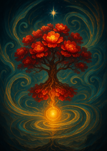 Xieyi・The Rootless Tree:100 Verses-Verse 95#394– Daoist-inspired Xieyi painting artwork