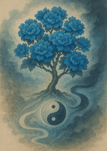 Xieyi・The Rootless Tree:100 Verses-Verse 96#417– Daoist-inspired Xieyi painting artwork