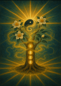 Xieyi・The Rootless Tree:100 Verses-Verse 97#327– Daoist-inspired Xieyi painting artwork