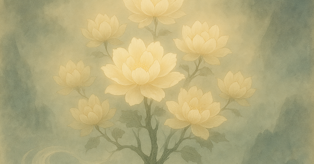 写意画・無根樹100首-第98首#465の拡大イメージ