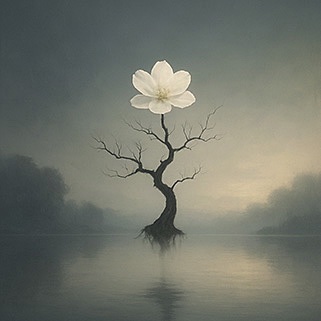 Xieyi・The Rootless Tree:100 Verses-Outer Verse 1#544– Daoist-inspired Xieyi painting artwork