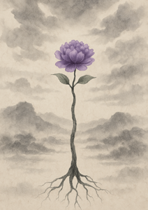 Xieyi・The Rootless Tree:100 Verses-Outer Verse 4#436– Daoist-inspired Xieyi painting artwork