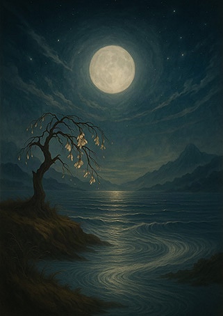 Xieyi・The Rootless Tree:100 Verses-Outer Verse 6#556– Daoist-inspired Xieyi painting artwork