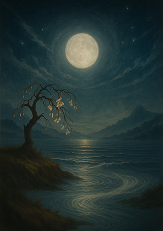 Xieyi・The Rootless Tree:100 Verses-Outer Verse 6#556– Daoist-inspired Xieyi painting artwork