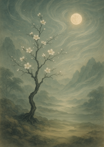 Xieyi・The Rootless Tree:100 Verses-Outer Verse 7#561– Daoist-inspired Xieyi painting artwork