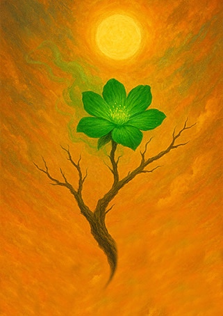 Xieyi・The Rootless Tree:100 Verses-Outer Verse 8#574– Daoist-inspired Xieyi painting artwork