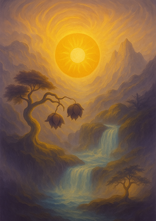 Xieyi・The Rootless Tree:100 Verses-Outer Verse 9#407– Daoist-inspired Xieyi painting artwork