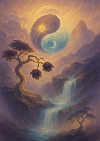 Xieyi・The Rootless Tree:100 Verses-Outer Verse 9#447– Daoist-inspired Xieyi painting artwork