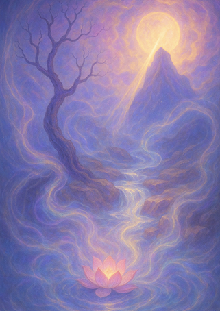 Xieyi・The Rootless Tree:100 Verses-Outer Verse 9#477– Daoist-inspired Xieyi painting artwork